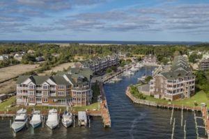 Shallowbag Bay aerial view